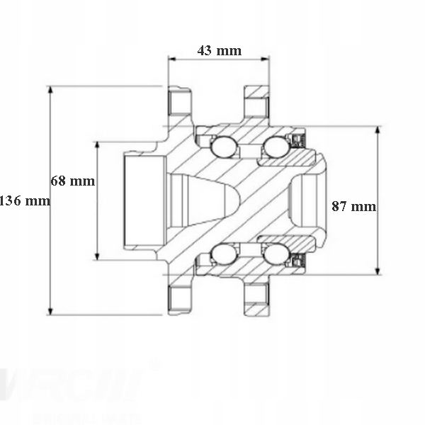фото №10, Ступица, подшипник колеса перед volvo s60 i, s80 i, v70 ii, xc70 набор
