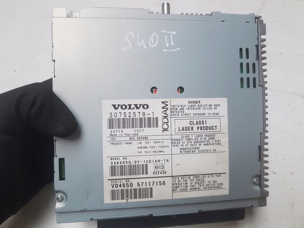 фото №1, Volvo s40 ii v50 радіо зчитувач cd 04-08 30752578-1