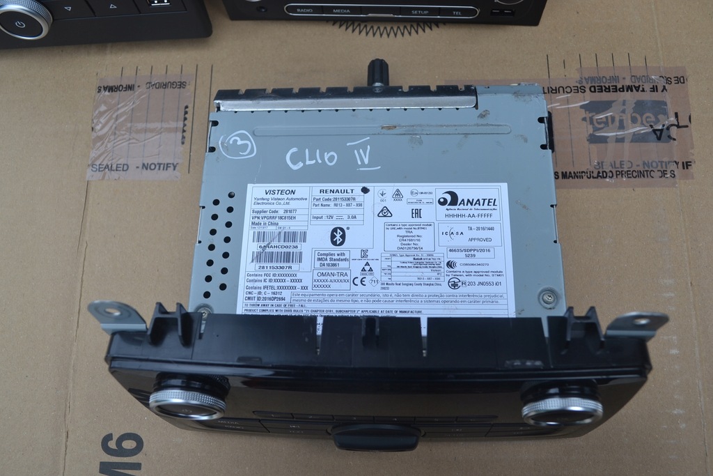 фото №2, Радіо usb renault clio iv twingo 281153307r