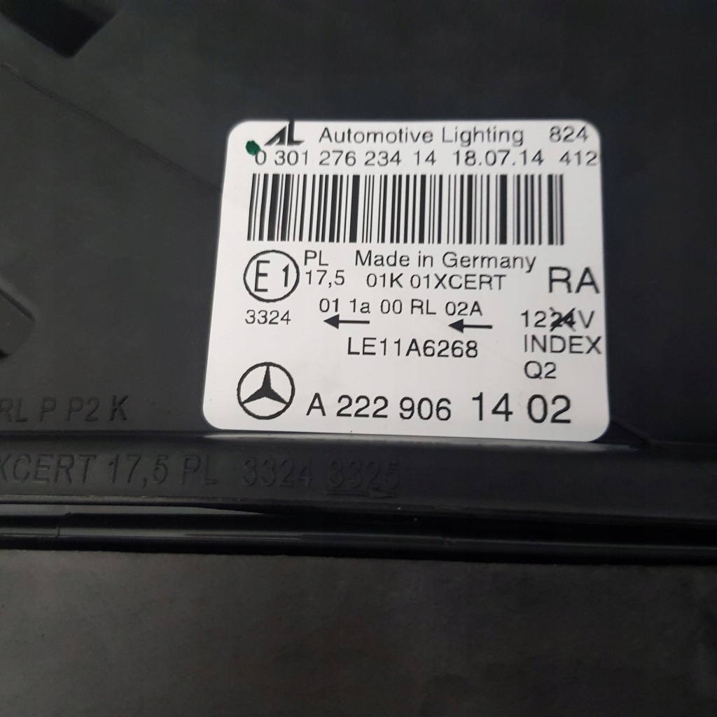 фото №4, Mercedes s klasa 222 фара ніч vision nowa