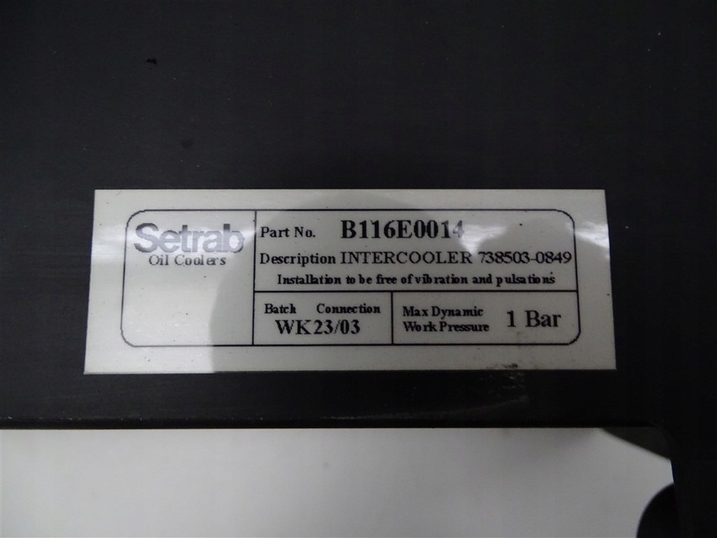 фото №4, Интеркулер радиатор lotus elise opel speedster