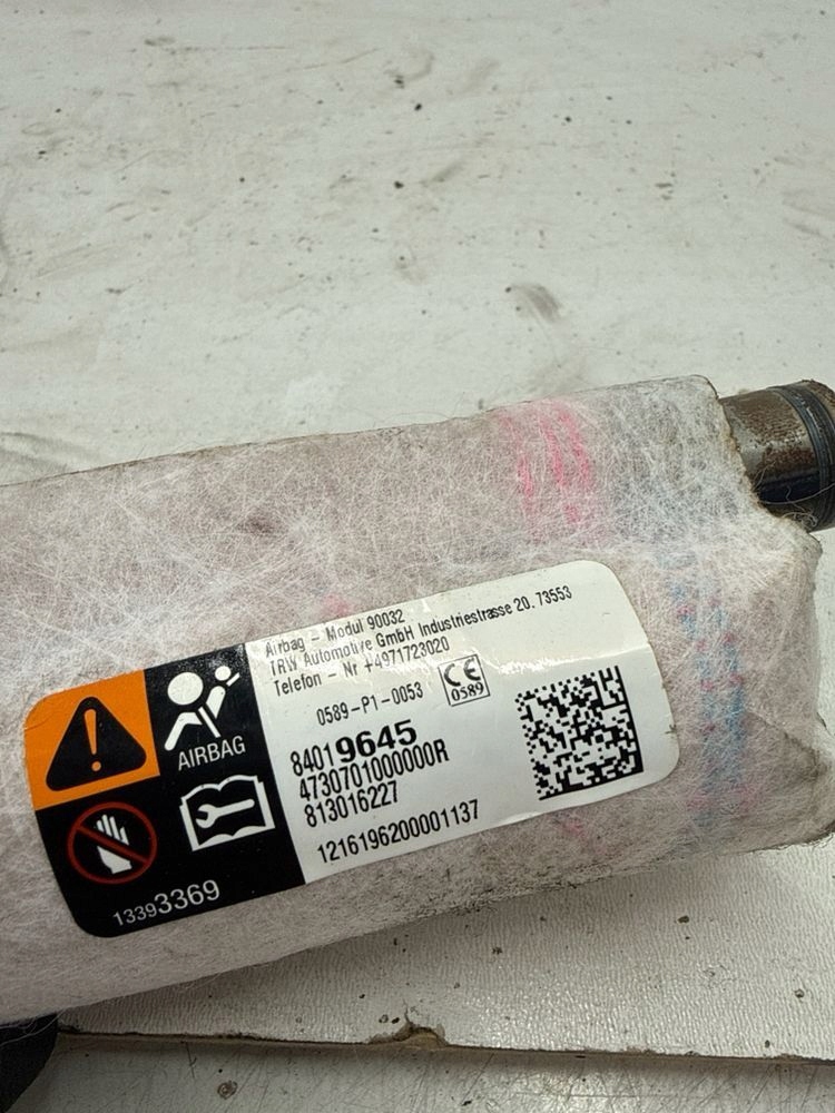 фото №8, Подушка повітряна бічна сидіння права сторона chevrolet camaro 84019645