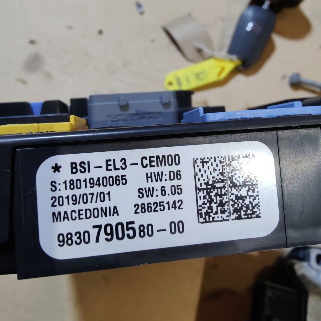 фото №6, Citroen c3 iii 1.2 vti бортовой компьютер замок зажигания набор do запуск