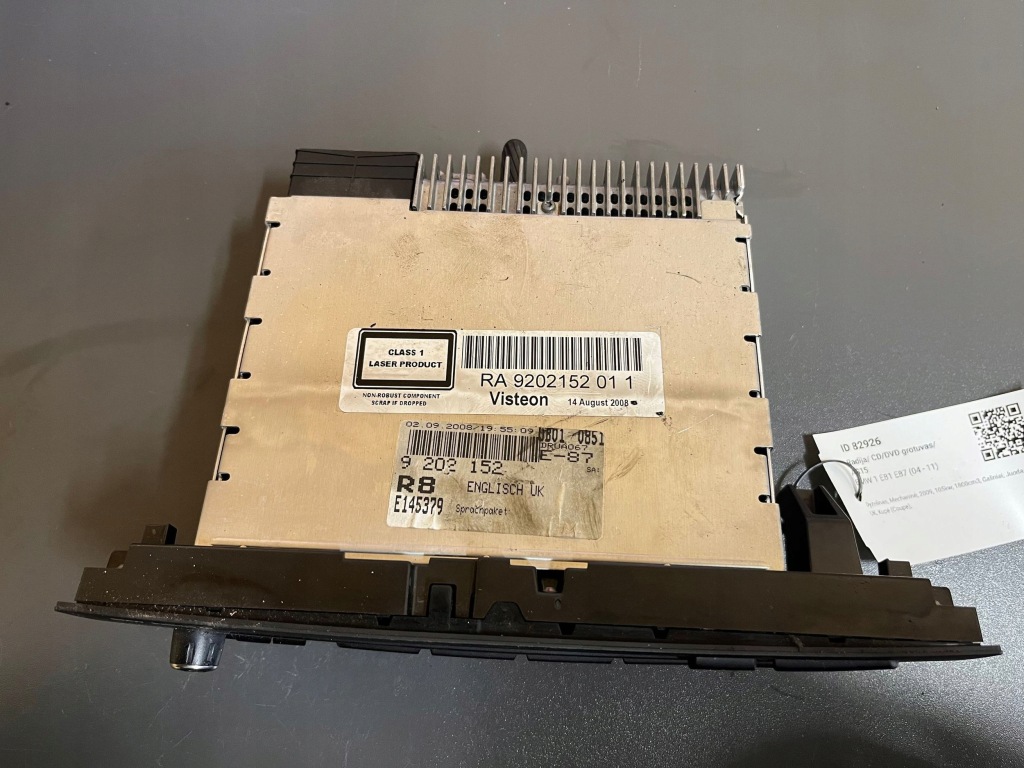 фото №4, Bmw 1 e81 e87 2009 панель / радиопроигрыватель cd/dvd/gps