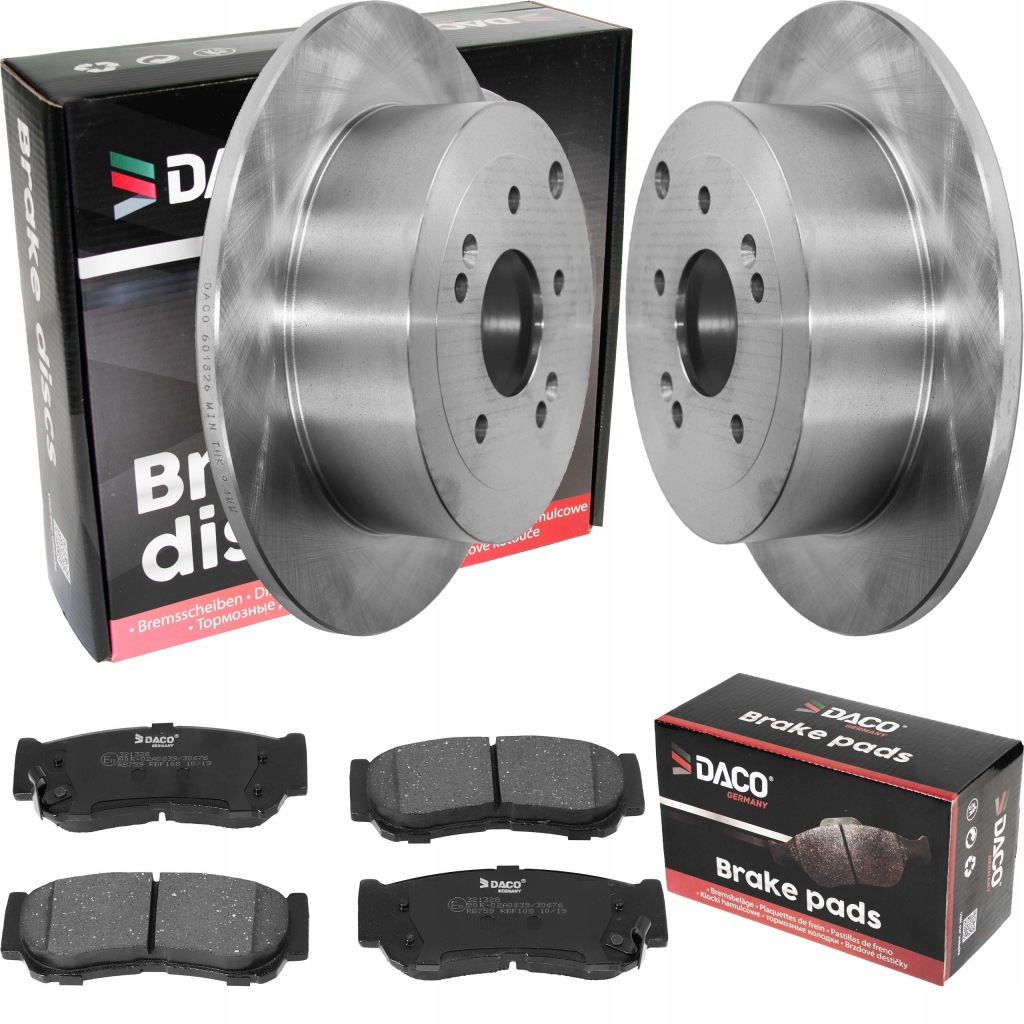 фото №1, Тормозные диски + тормозные колодки daco задняя hyundai santa fe ii 05-