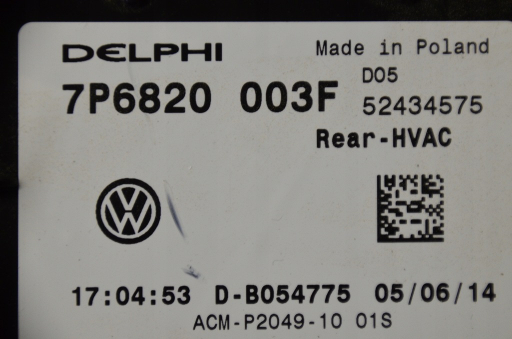 фото №4, Vw touareg 7p отопитель 7p6820003f delphi