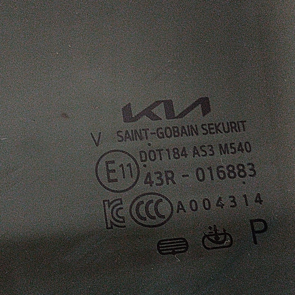 фото №6, Kia ev6 2022 ліва сторона скло двері задніх