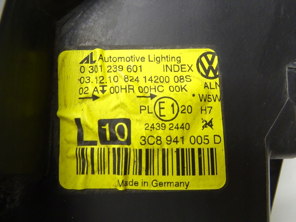 фото №10, Лампа фара ліва лівий перед передня vw passat cc 3c8941005d