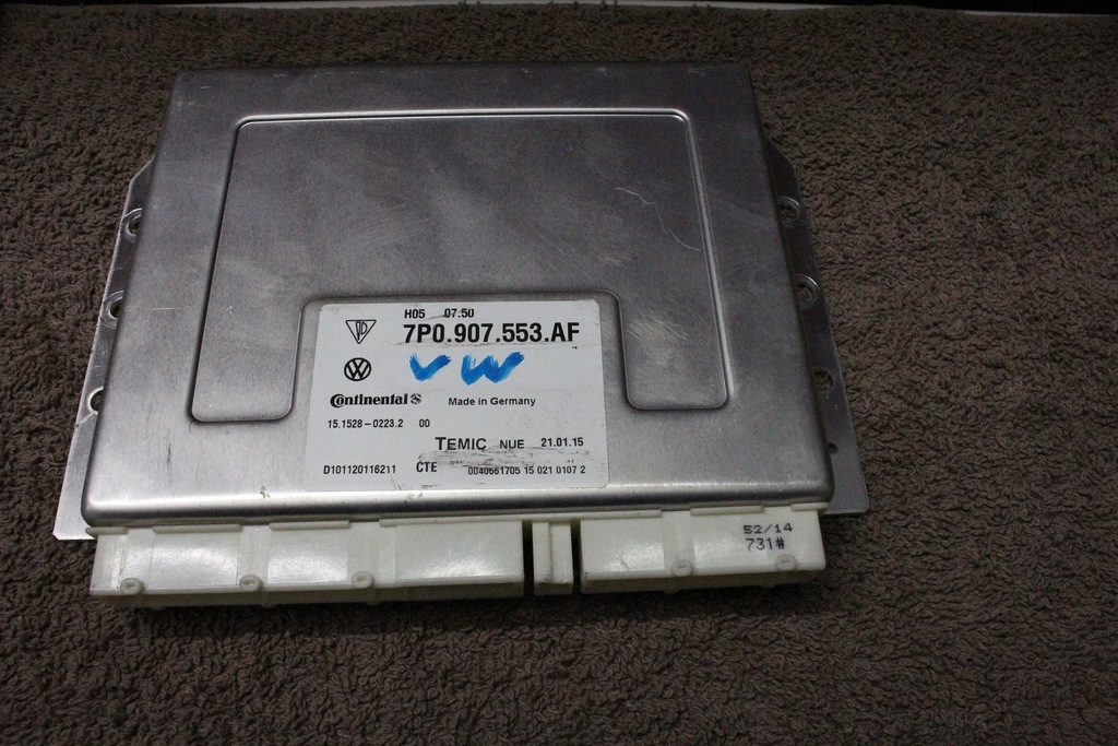 фото №1, Vw touareg 7p ii r-line lif блок управления подвеска 7p0907553af оригинал