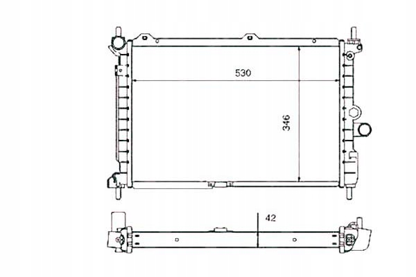 фото №1, Nrf радиатор opel astra 1,7tds isuzu