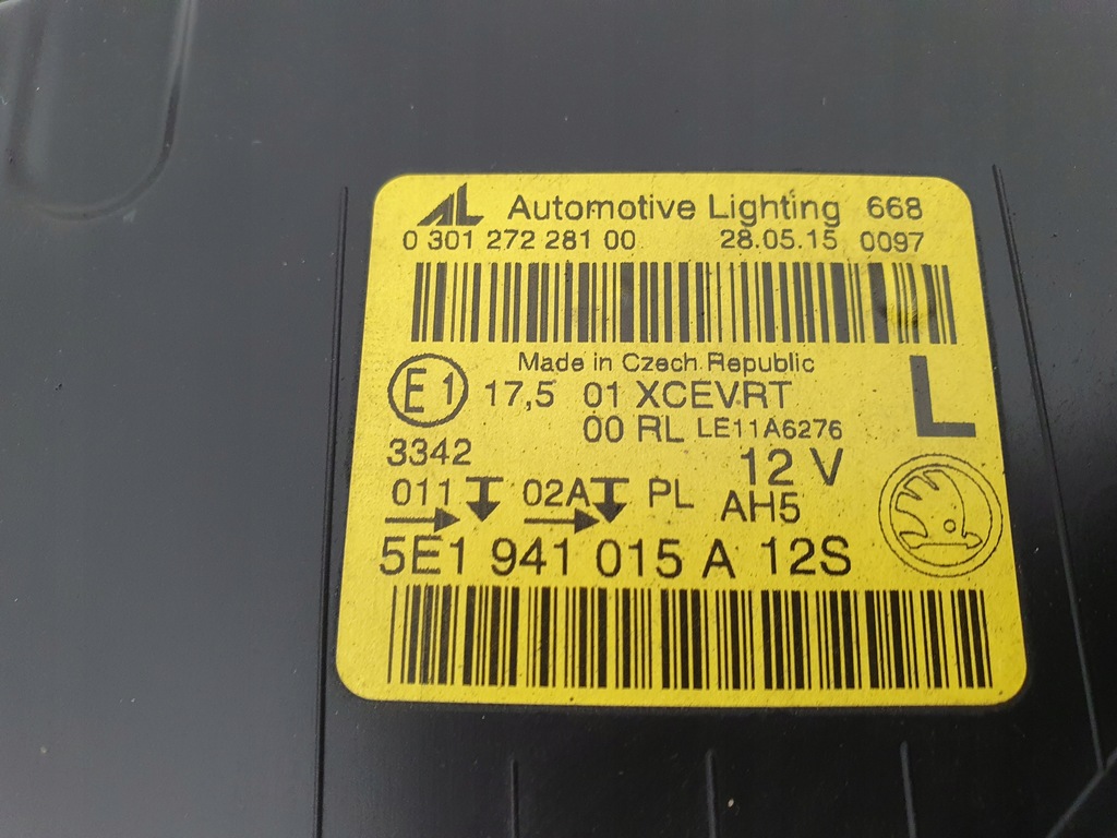 фото №12, Skoda octavia iii 5e 5e1 12-16 лампа bi ксенон ліва лівий перед 5e1941015a