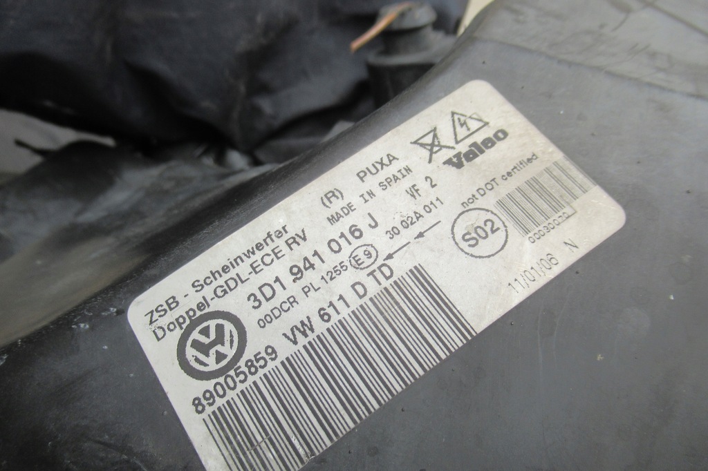 фото №8, Vw phaeton 06r лампа фара левый перед ксенон eu