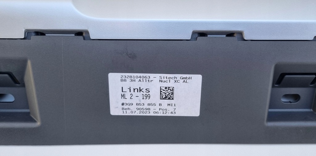 фото №2, Vw passat b8 alltrack молдинг порог левая