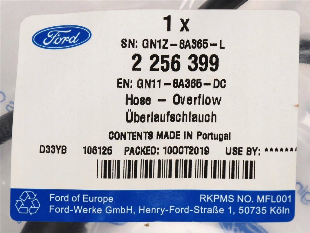 фото №9, Шланг бачок розширювальний 1.0 eb ecosport _ 2256399 _ gn11-8a365-dc