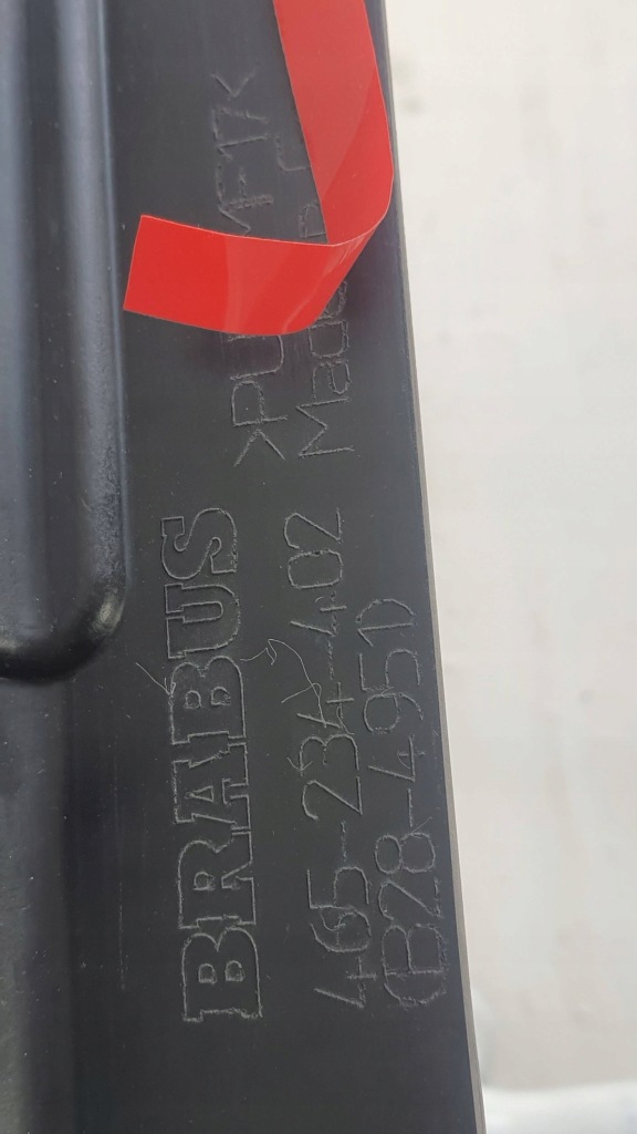 фото №7, Mercedes-benz g w465 brabus спойлер молдинг нижня бампера заднього 465234402