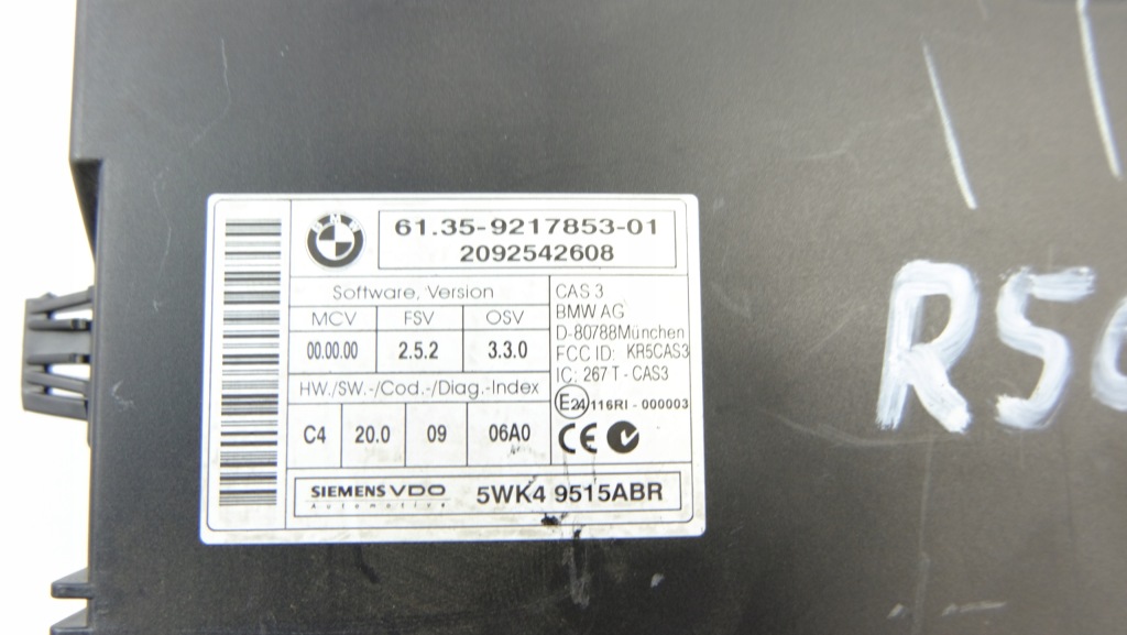 Mini cooper r56 модуль блок управления cas 9217853 Цена