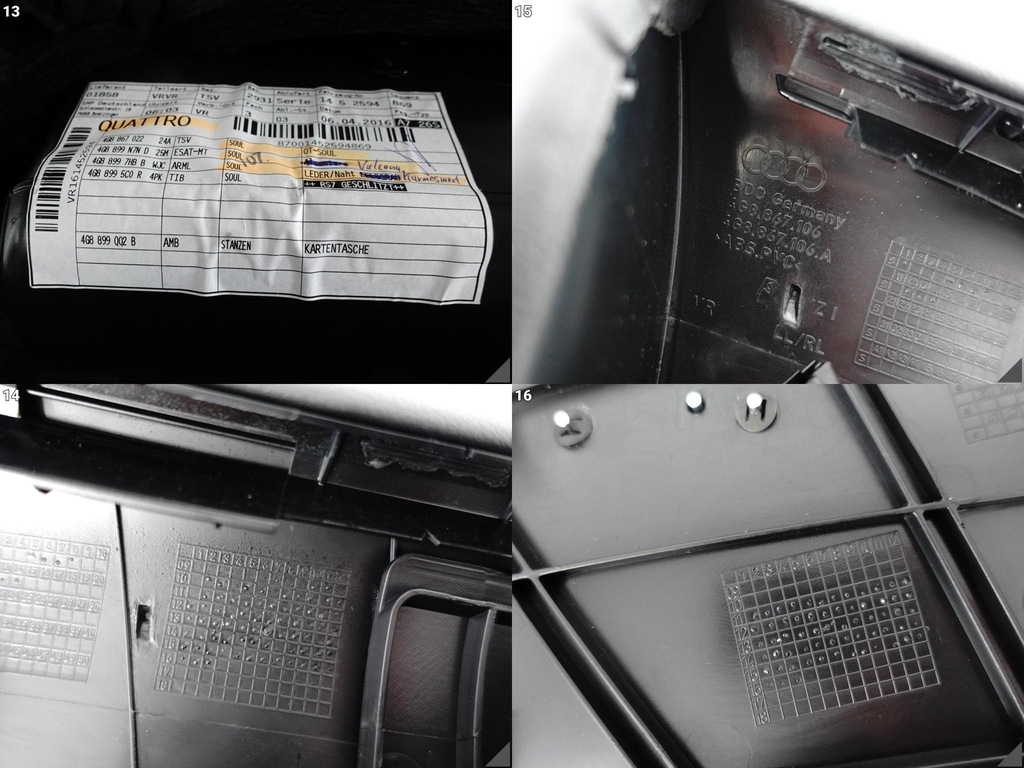 фото №11, Audi rs7 s7 a7 4g8 c7 14-18 обивка обшивка дверь правая перед exclusive