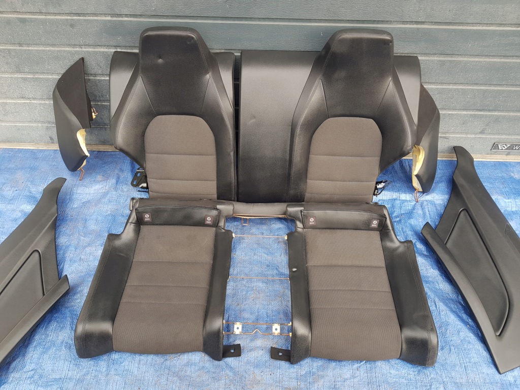 фото №14, Mercedes w207 c207 coupe сидіння заднє сидіння обшивки комплект напівшкіра