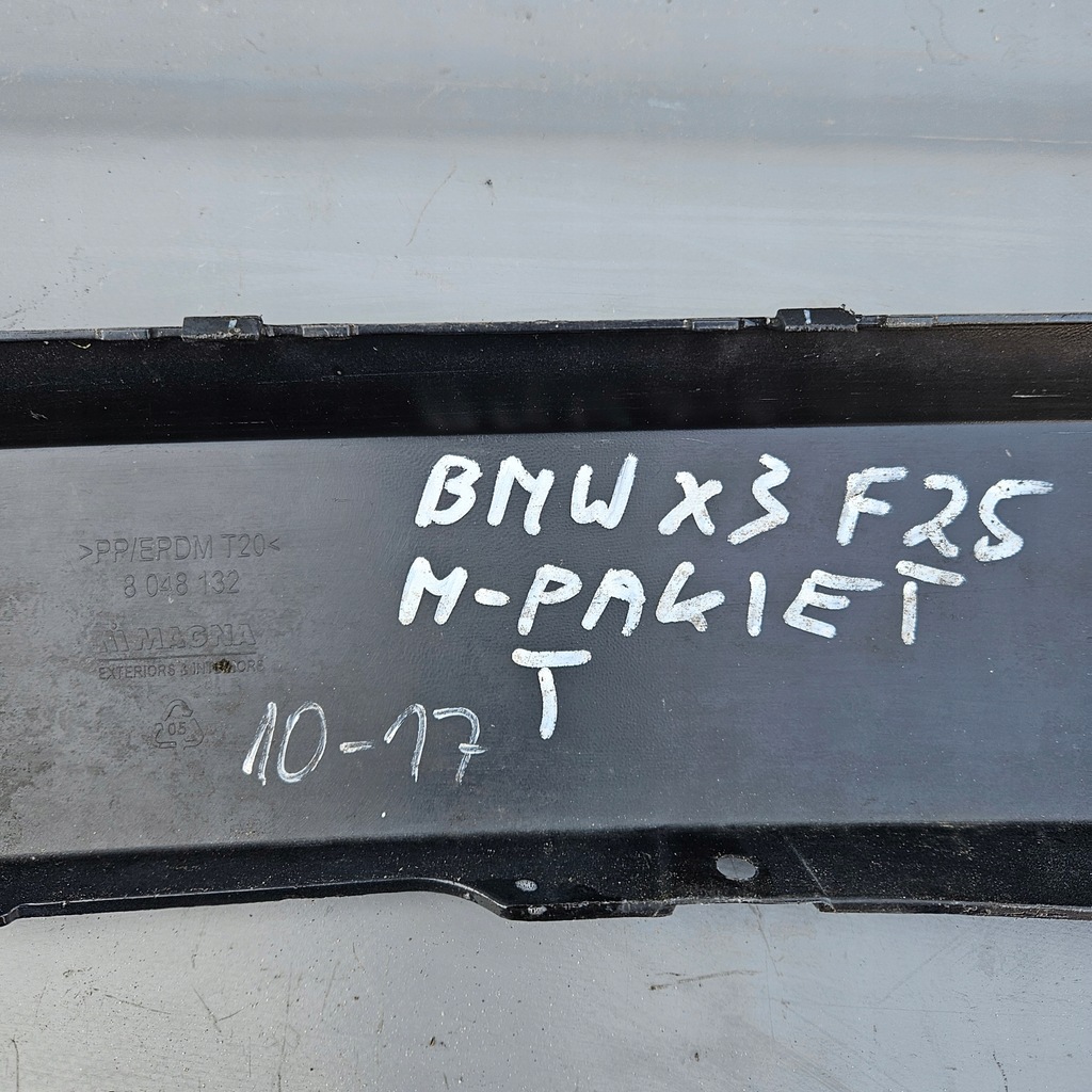 фото №9, Bmw x3 f25 2010-2017 m-pakiet бампер задняя накладка