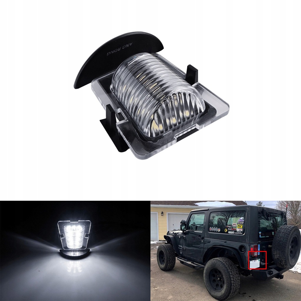фото №1, Led ліхтарі номерного знака jeep wrangler 2007-2018