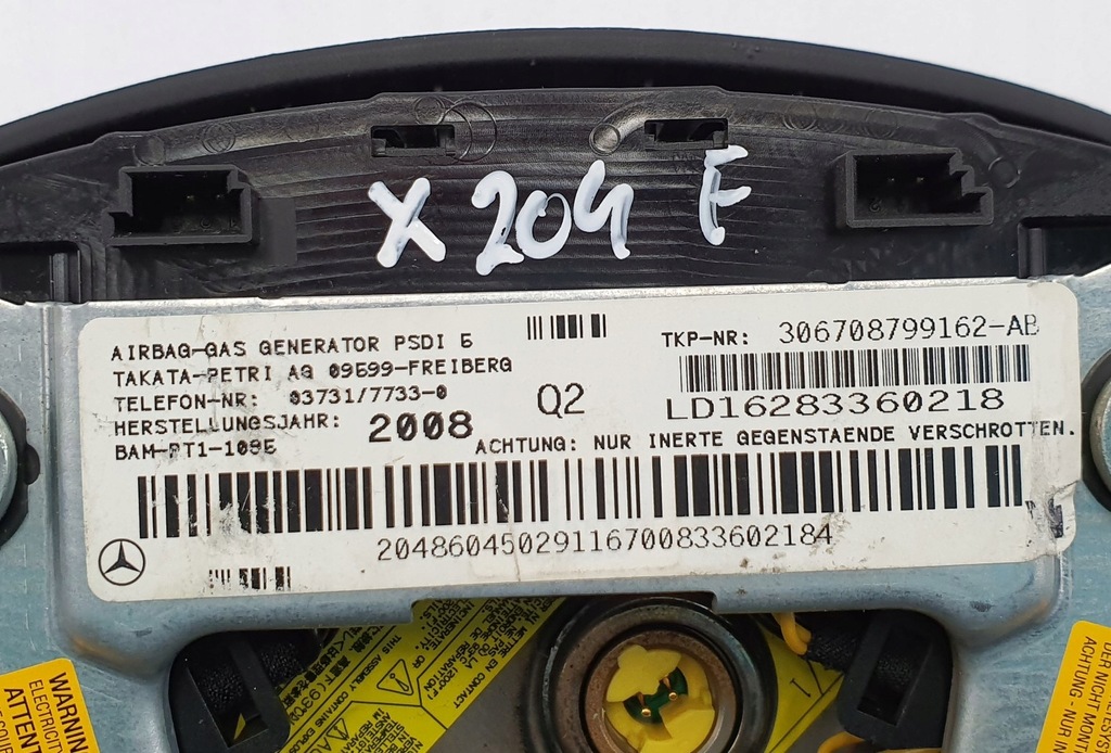 фото №6, Подушка подушка безпеки водія mercedes glk x204