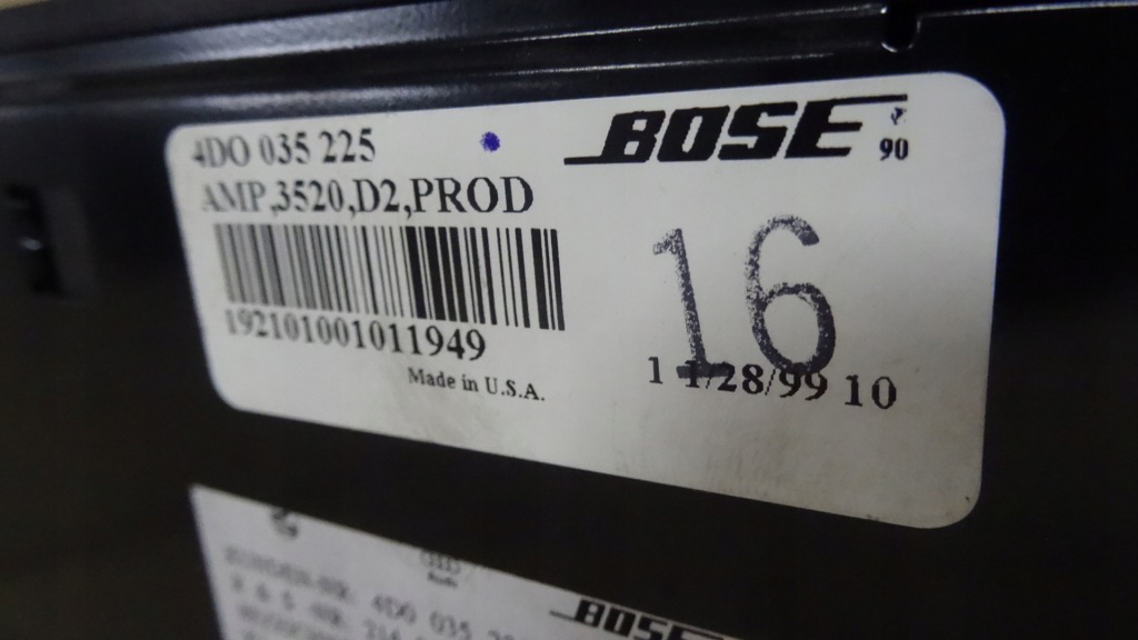 фото №3, Audi a8 d2 2.8 v6 усилитель радио 4d0035225