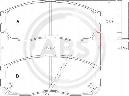 фото №13, A.b.s. 36763 набір гальмівних колодок гальмівних, гальма дискові