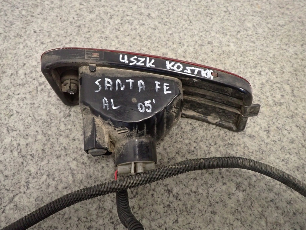 фото №5, Hyundai santa fe 05 лампа противотуманная задняя левая