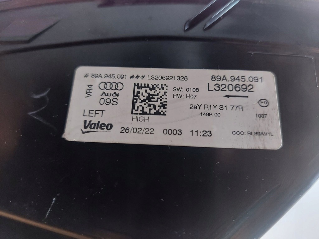 фото №9, Audi q4 e-tron лампа ліва задня задня led