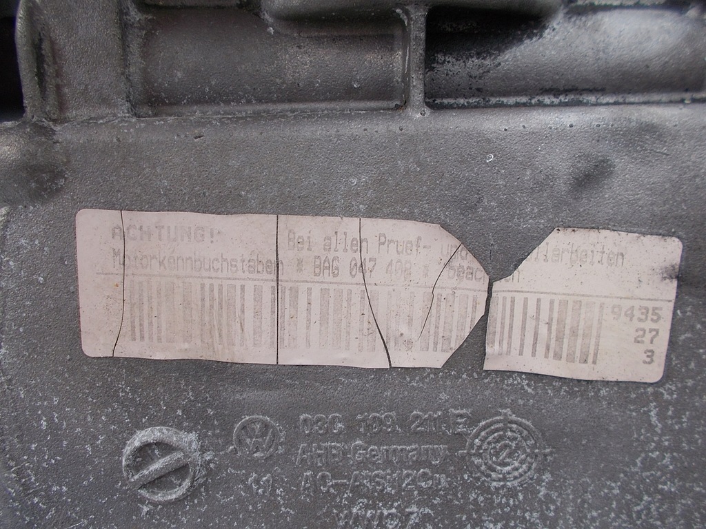 фото №7, Защита корпус распределительного вала golf v 1.6 fsi 03c109211e