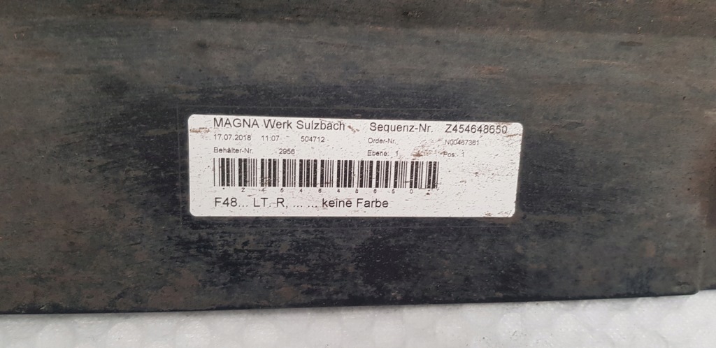 Порог накладка  порог правая bmw x1 f48 обычная 7332328 хороший Недорого