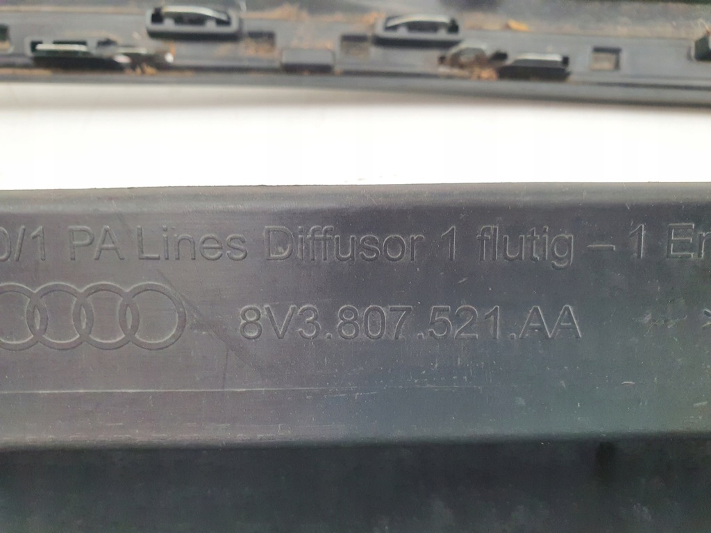 фото №13, Спойлер бампера задняя audi a3 8v lift s-line