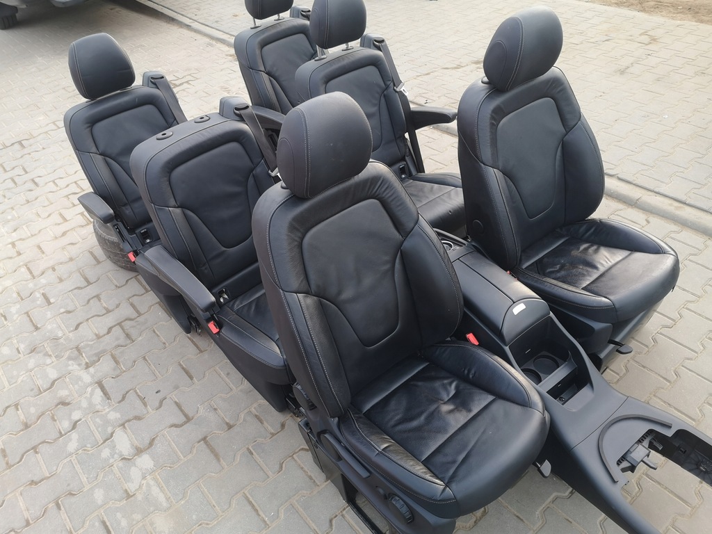 фото №4, Mercedes v klasa w447 сидіння салон холодильник килимки обшивки long