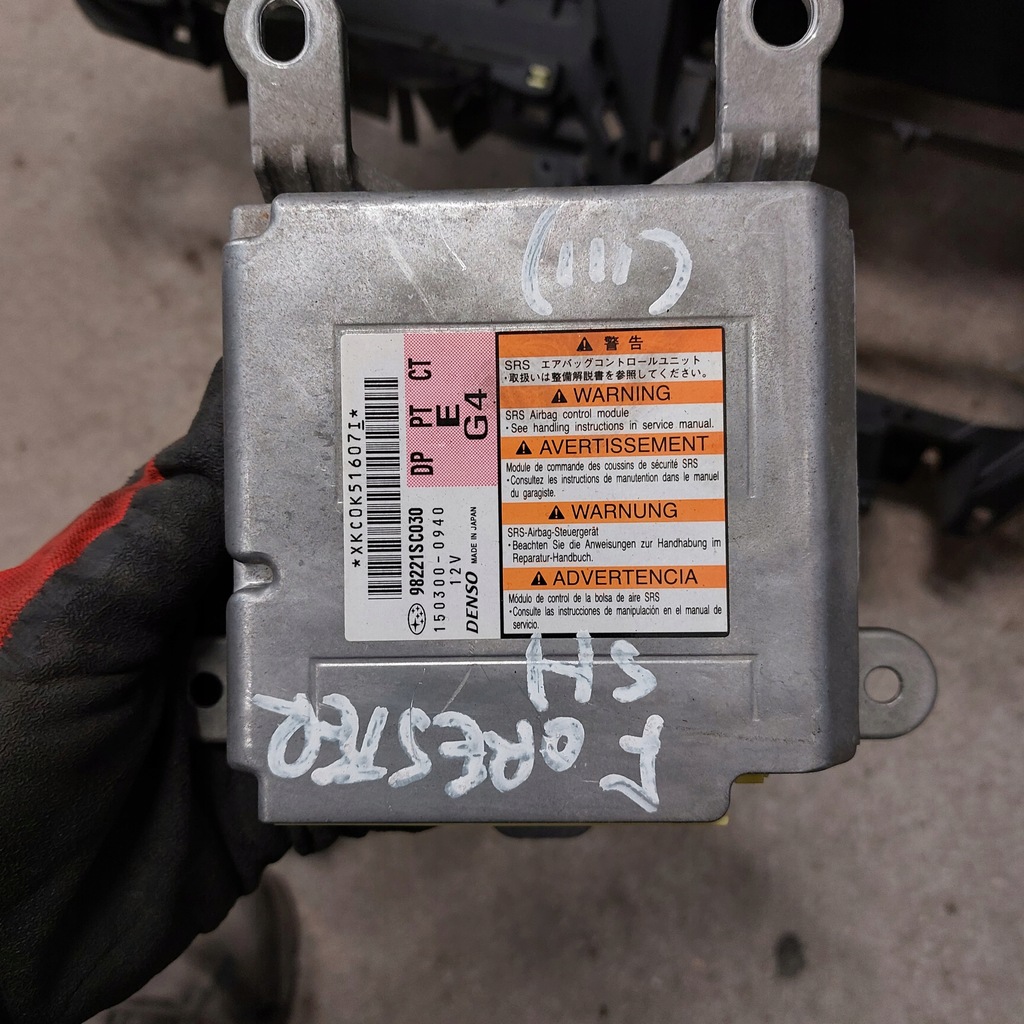 фото №13, Subaru forester sh 3 iii приборная панель приборная приборная панель подушки безопасности датчик подушка безопасности