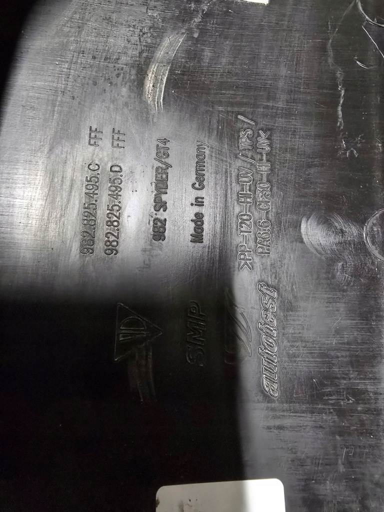 фото №8, Спойлер диффузор бампера задняя porsche cayman gt4 982