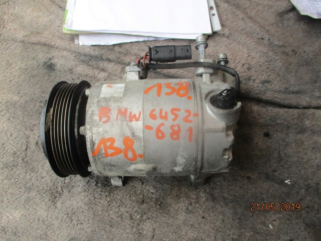 фото №1, 138. компрессор кондиционера bmw 6452-681
