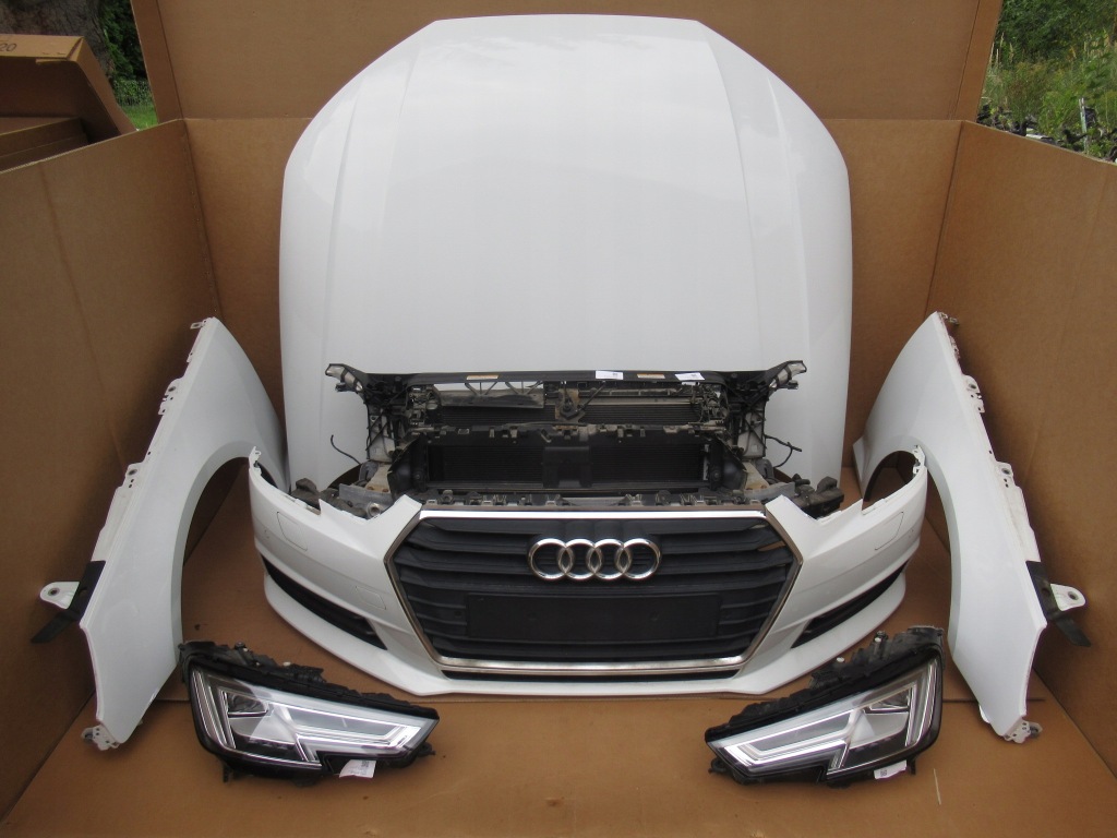 фото №1, Audi a4 b9 8w бампер капот kompletny перед ls9r
