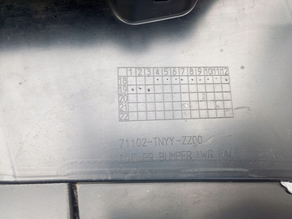 фото №11, Honda crv cr-v 5 v 2019- спойлер накладка бампера перед 71102-tnyy-zz00 ÷