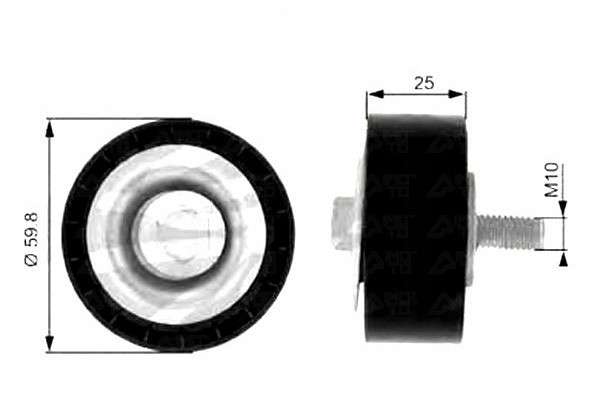 фото №2, Ролик направляющая ремень citroen berlingo jumpy xsar