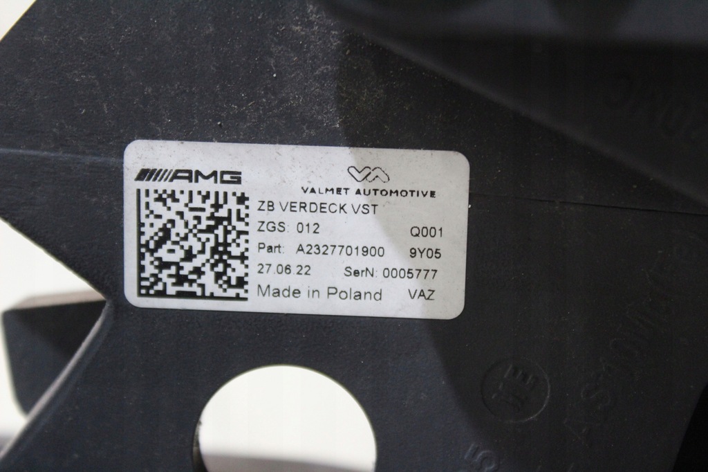 фото №9, Крыша cabrio mercedes sl 232 r232 w232 6.3 amg полный a2327701900