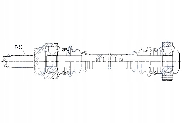 Nty привідний вал привідна bmw x5 09- x6 10- atm задня лівий/правий Ціна