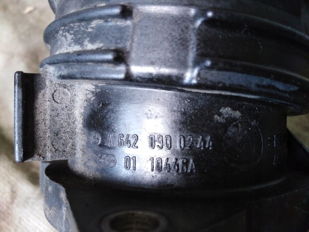 фото №4, Mercedes r w251 w164 труба з'єднувач дросель 3,0 cdi