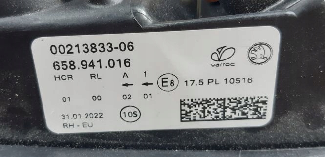 фото №5, Skoda kamiq лампа правая перед full led 658941016