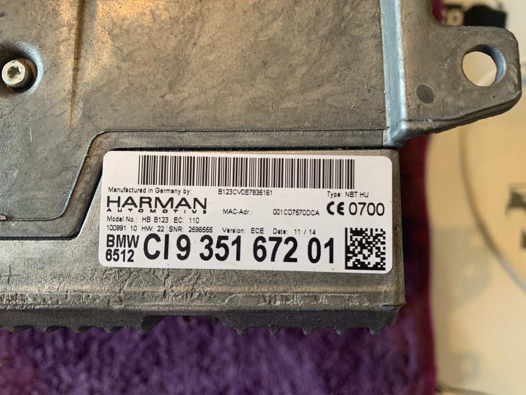 фото №8, Радіо навігація harman nbt hu 9351672 bmw i3 i8 mini f55 f56