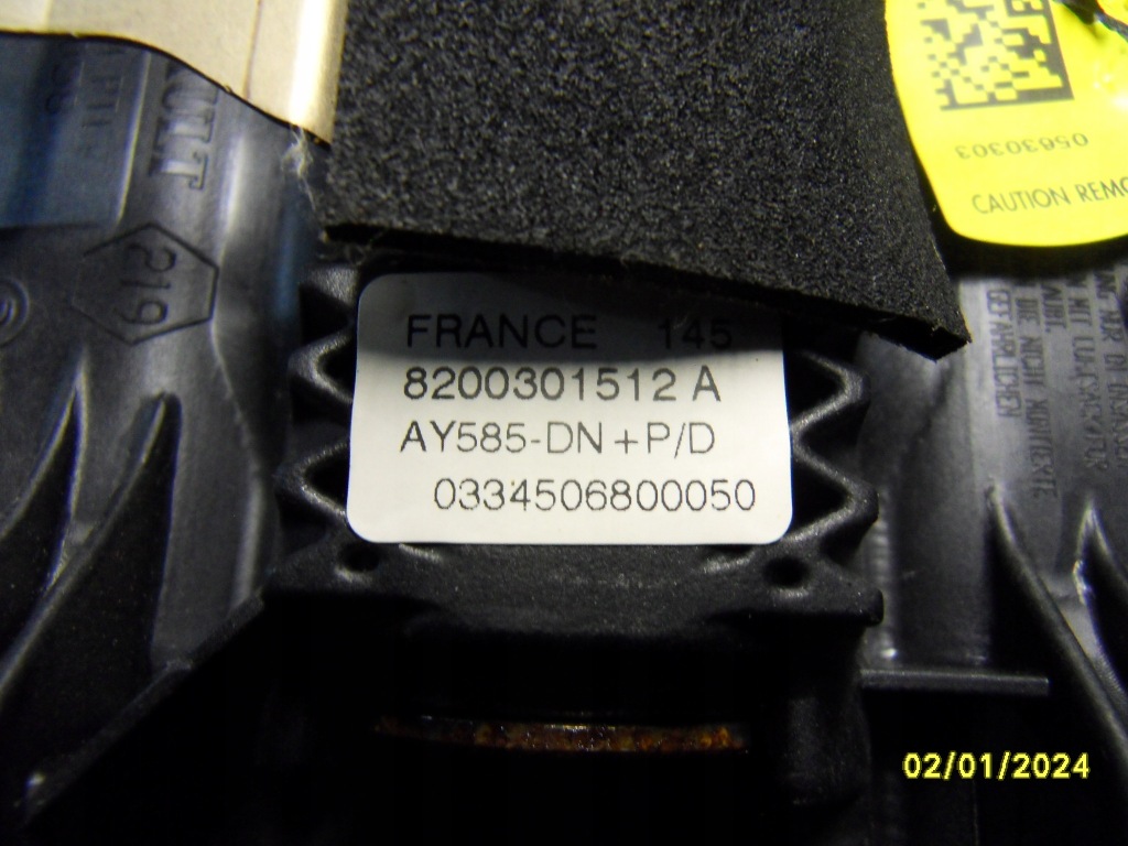 фото №4, Подушка подушка безпеки водія renault megane ii 8200301512a