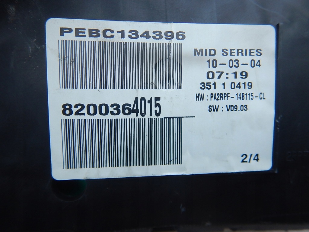 фото №3, Лічильник прилади renault megane ii 8200364015 1,9dci