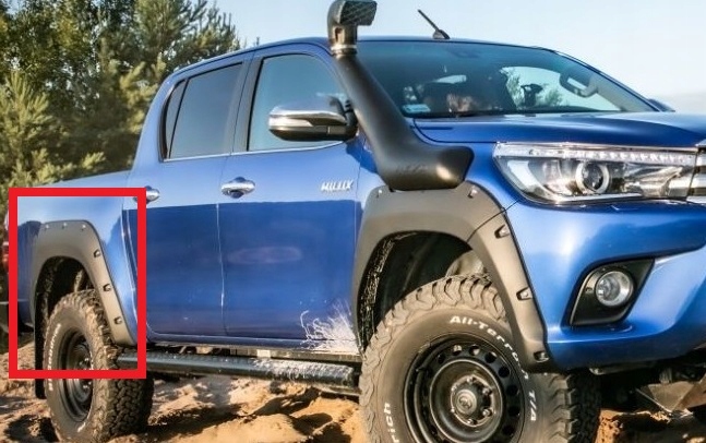 фото №8, Молдинг крыло toyota hilux viii 15-20 правый задняя