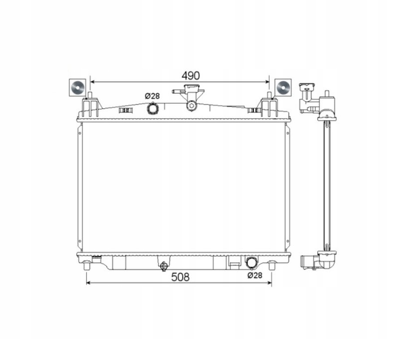 фото №1, Радиатор mazda 2 10- zj3815200a nowa