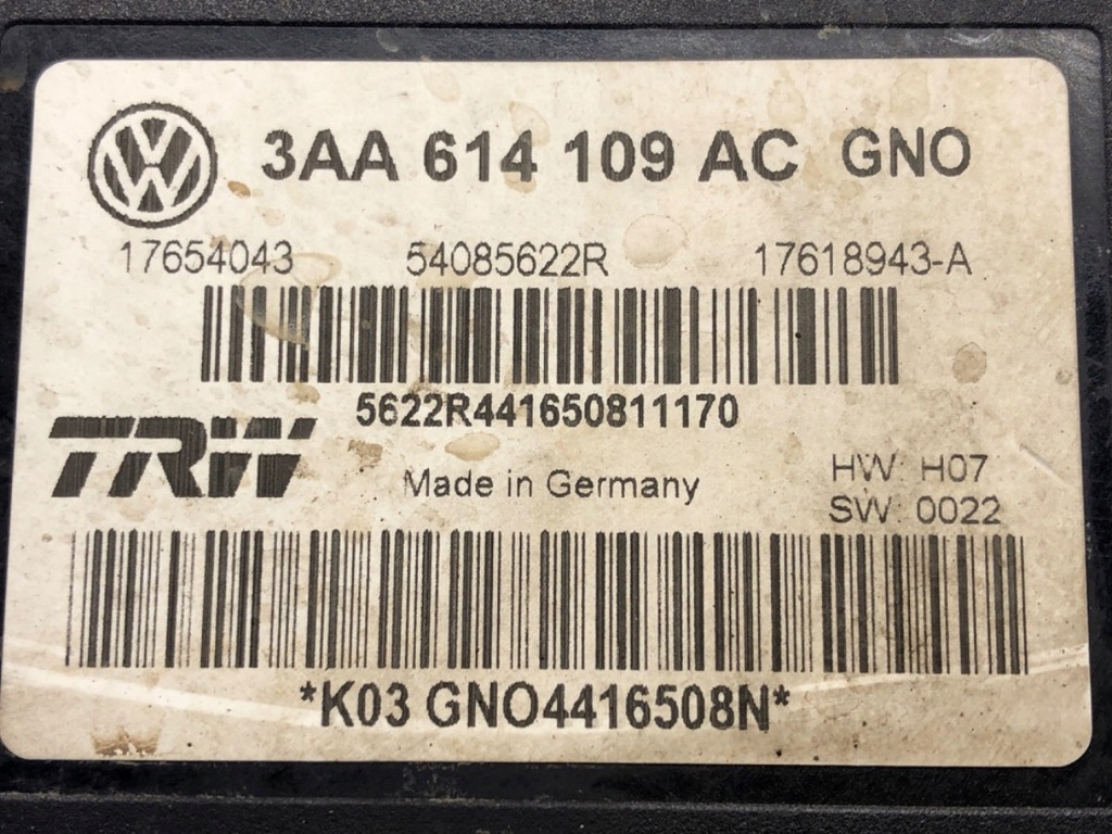фото №8, Насос abs vw passat cc b6 2.0tsi 3aa614109ac