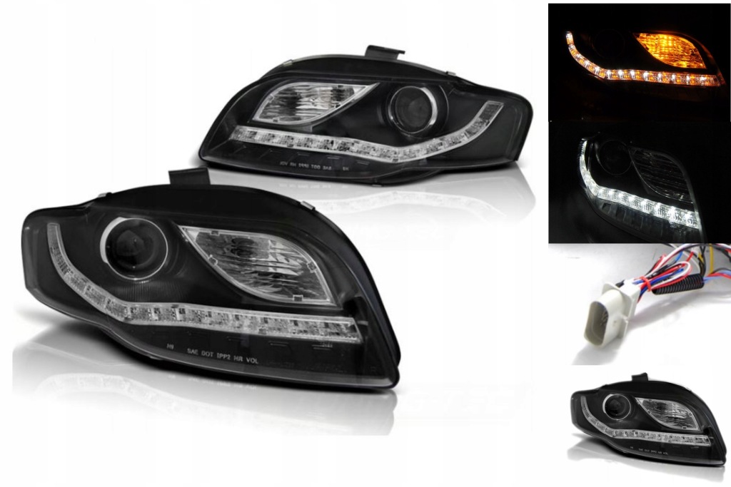 Купити Нове ліхтарі  фари led до audi a4 b7 2004-2008 лампочка h9 w komplecie